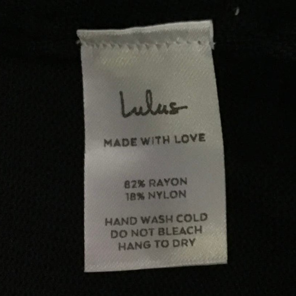 LULU'S SZ S Black Fall Favorites Long Sleeve Wrap Sweater Mini Dress NEW b120 - Picture 6 of 10